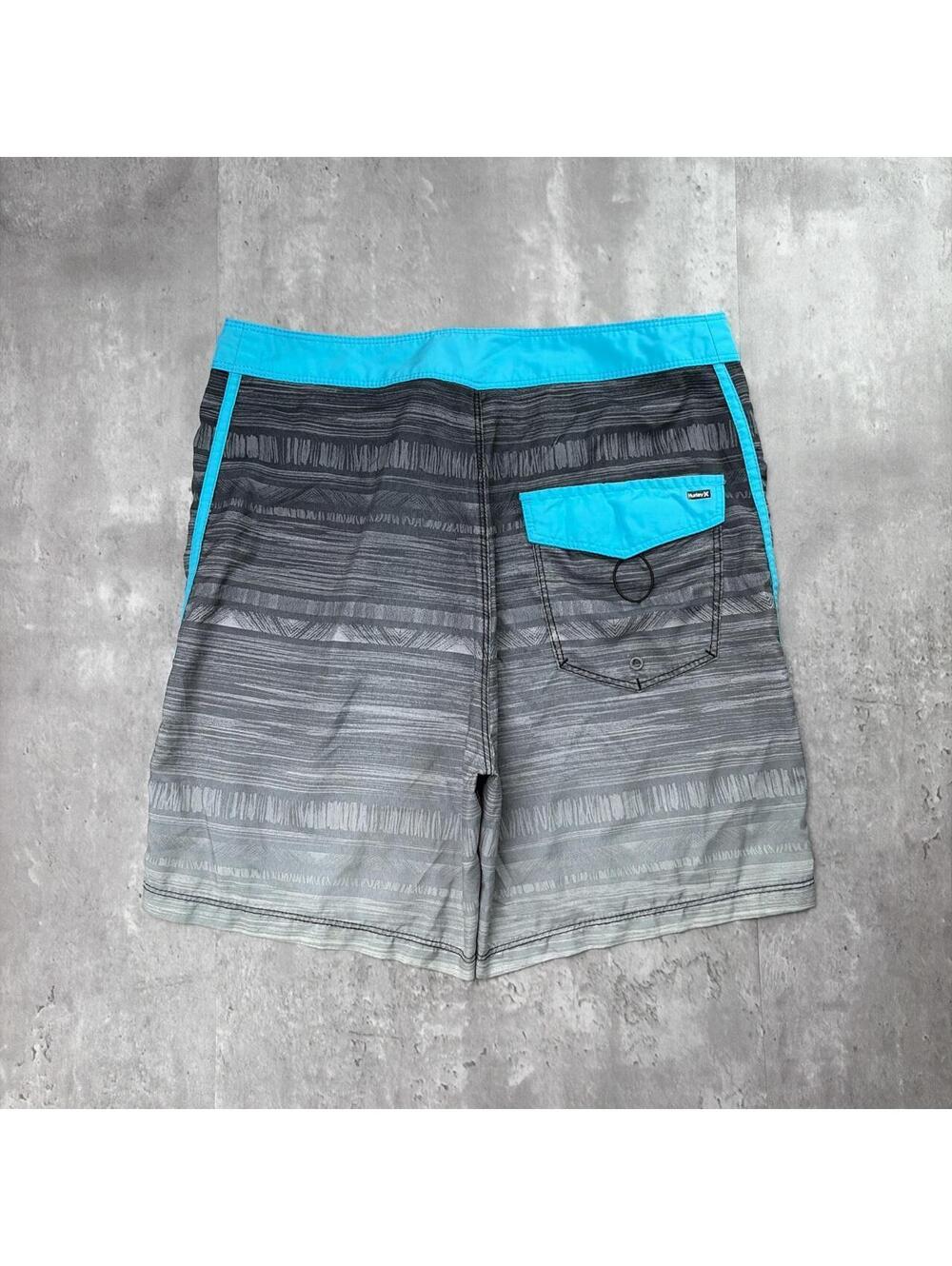 Y2K Grey Hurley Surf Grunge Baggy Board Shorts